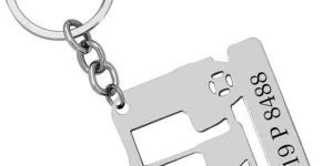 CustomIzed Text Vehicle Keychain