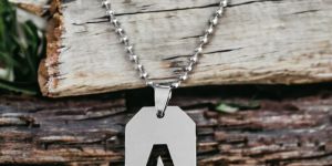 Initial Alphabet Letter Mens Pendant