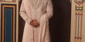 IVORY EMBROIDERED MEN SHERWANI SET