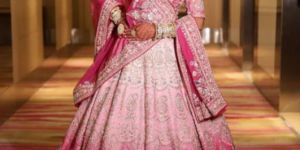 OMBR RAW SILK WOMEN LEHENGA