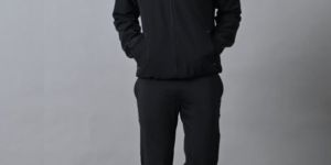 Mens Winter Tracksuit Black & Navy Blue
