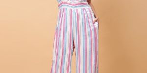 Women Striped Jumpsuit