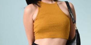 Women Summer Cut-Out Crop Top