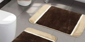 Floor Coffee Beige Super Soft Microfiber Door Mats