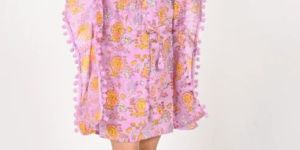 Lion and Mouse- Lavender Kaftan for Girls