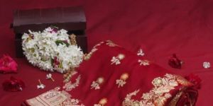 Mahagauri Maroon Pure Kadwa Banarasi Handloom Wedding Saree