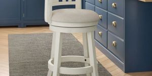 Antique White Bar Stool