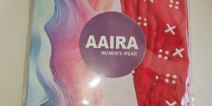 Aaira Red Rayon Printed Palazzo Pant with Pocket