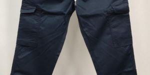 Navy Blue Cotton Joggers