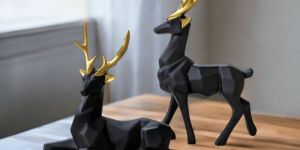 Resin Deer Set Statue