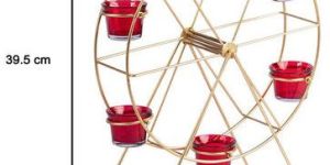 Revolving Wheel T Light Candle Holder