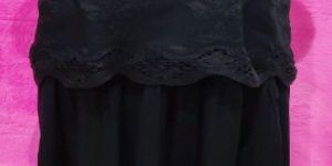 Ladies Black Viscose Trendy Top