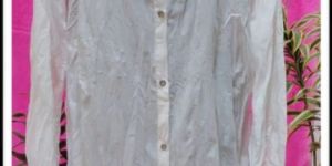 Ladies White Cotton Long Dress