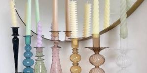 Multicolor Glass Borosilicate Candle Holder