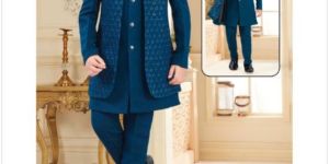 0-14 Years Boys Wine Indo Western Set