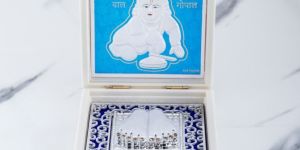 999 Silver Laddu Gopal with Charan Idol