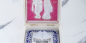 999 Silver Radha Krishna with Charan Idol