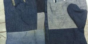 Jeans Fabric Safety Gloves