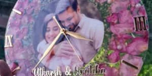 Customized Couple Picture Wall Clock