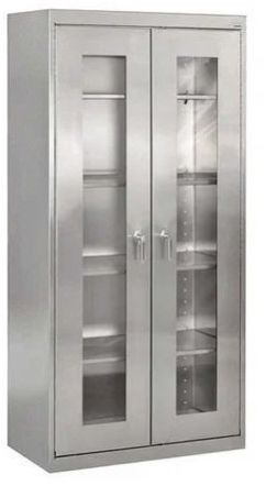 1 Door with Locker Stainless Steel Lab Cupboard