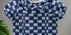 Girls Delight Elephant Print Top