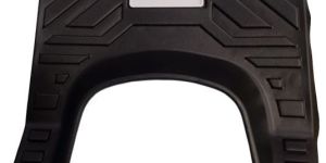 7D Footmat/ Floor Mat Compatible For Scooter/scooty Rizta (Black)