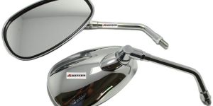 FRONT CHROME SIDE OVAL MIRROR FOR ACCESS O/M, FZ-X, RAY ZR 125 STREET RALLY