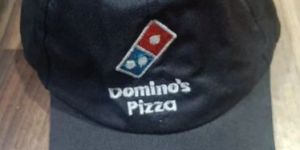 Black Polycotton Dominos Pizza Cap