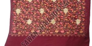 Ladies Fancy Acro Wool Embroidered Stole