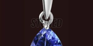Trillion Silver Elegant Tanzanite Pendant