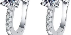 925 Sterling Silver Diamond Earings