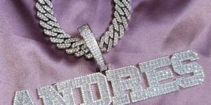 925 Sterling Silver Name Diamond Pendant