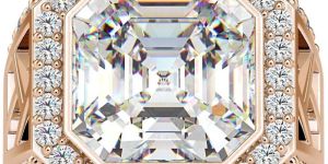 Cushion Cut Engagement Diamond Ring