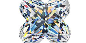 Four Leaf Clover Cut Moissanite Diamond