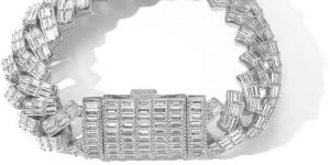 White Moissanite Diamond Tennis Bracelet