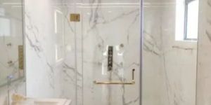 10mm Bathroom Shower Clear Glass Door