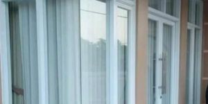 L Shape UPVC Window with Mosquito Net