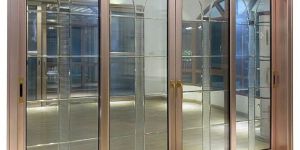 Rose Gold Aluminium Profile Door