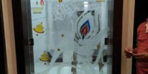 Swing Pooja Room Glass Door