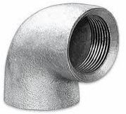 90 Degree Galvanized Iron Elbow