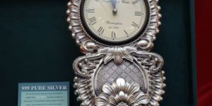 999 Pure Silver Wall Clock