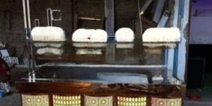 3.5 Feet Stainless Steel LED Catering Counter