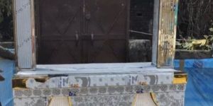 Grey Stainless Steel Catering Counter