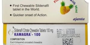 Kamagra CT 100 Sildenafil Citrate Chewable Tablets