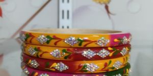 4 Pcs Multicolor Daily Wear Lac Bangle Set