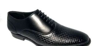 Mens Black Genuine Leather Shoes