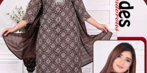 Embroidery Ladies Cotton Kurti