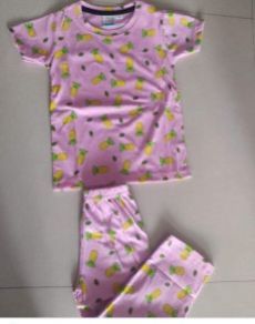 Girls Pajama Tshirt Set