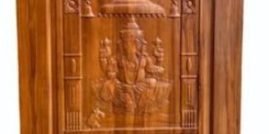African Teak Wood Carved Door