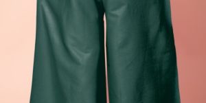 Ladies Bottle Green Palazzo